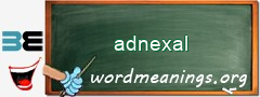 WordMeaning blackboard for adnexal